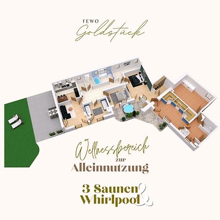 Fewo Goldstueck Mit Privatem Spa Und Whirlpool Grafenau  Luaran gambar